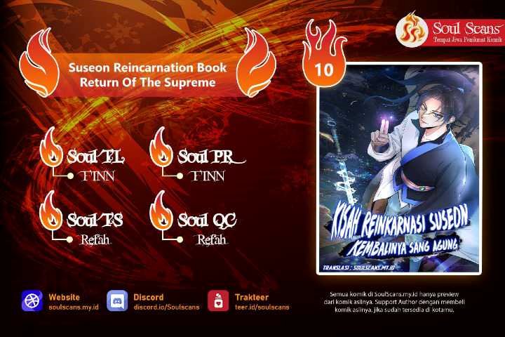 Suseon Reincarnation Book Return Of The Supreme Chapter 10 - halaman 1