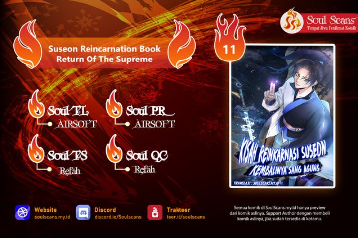 Suseon Reincarnation Book Return Of The Supreme Chapter 11 - halaman 1