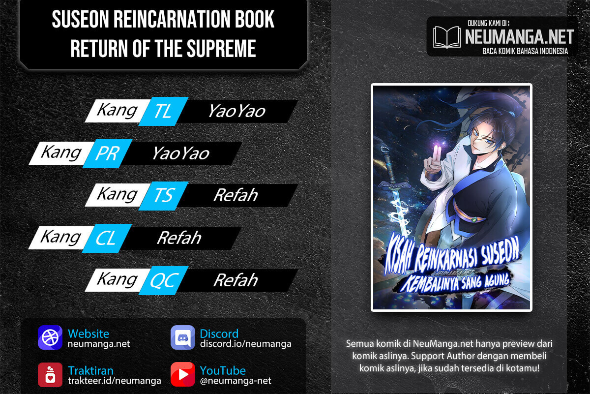 Suseon Reincarnation Book Return Of The Supreme Chapter 9 - halaman 1