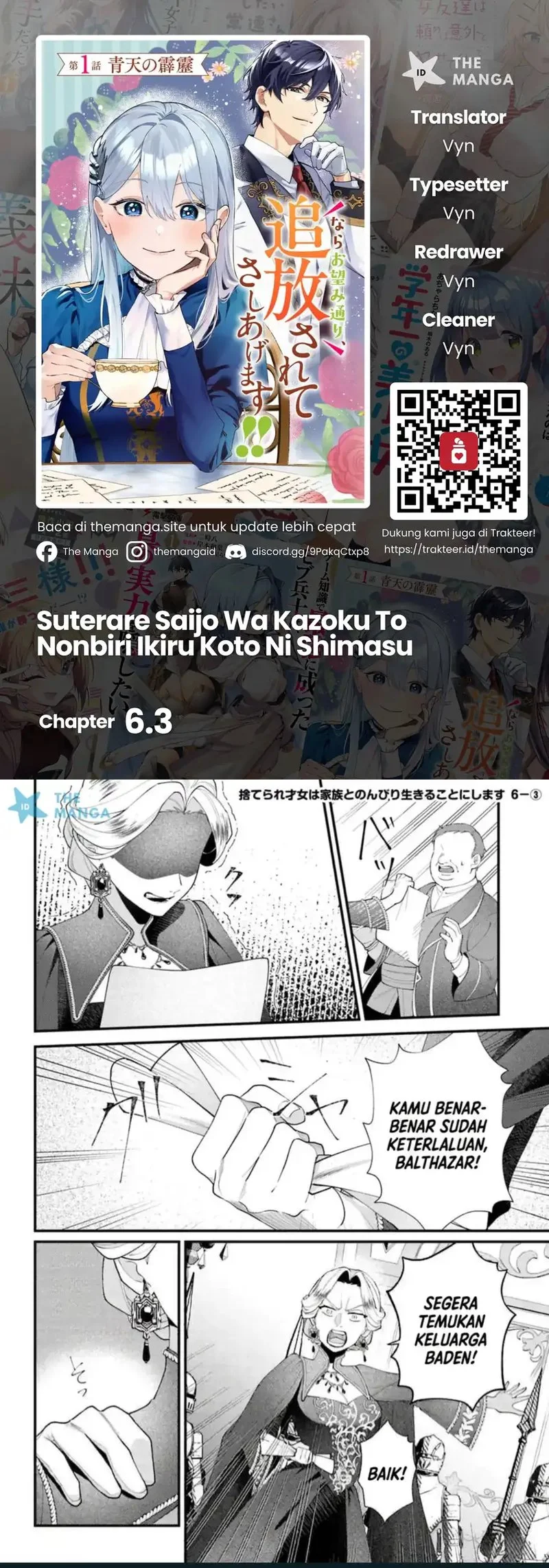 Suterare Saijo Wa Kazoku To Nonbiri Ikiru Koto Ni Shimasu Chapter 6.3 - halaman 1