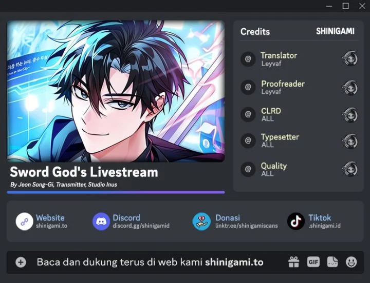 Sword God's Livestream Chapter 21 - halaman 1