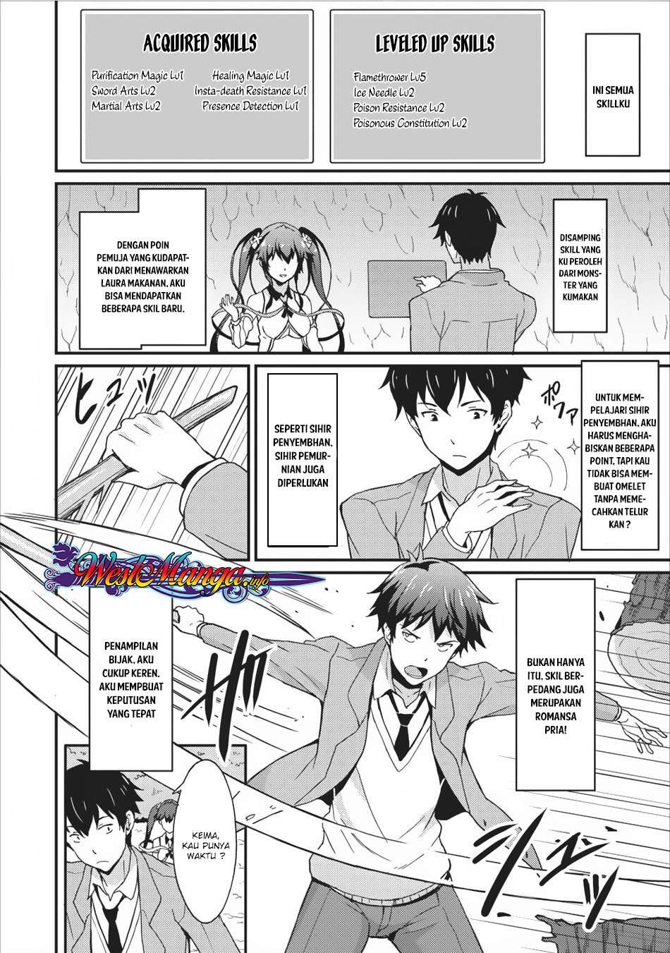 Taberu dake de Level Up! Damegami to Issho ni Isekai Musou Chapter 2 - halaman 24