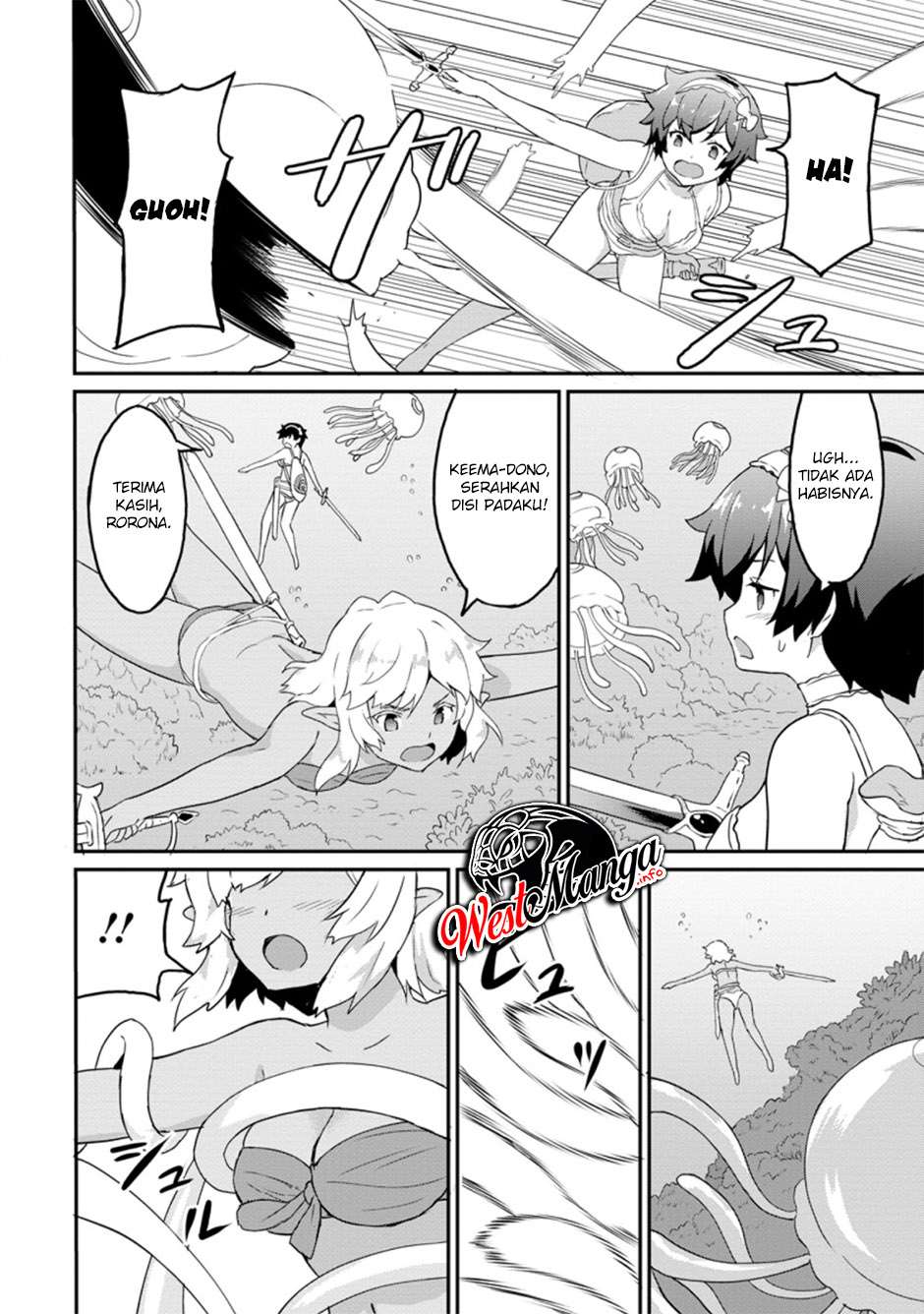 Taberu dake de Level Up! Damegami to Issho ni Isekai Musou Chapter 21.2 - halaman 4