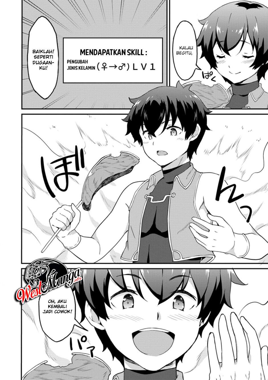 Taberu dake de Level Up! Damegami to Issho ni Isekai Musou Chapter 21.3 - halaman 10