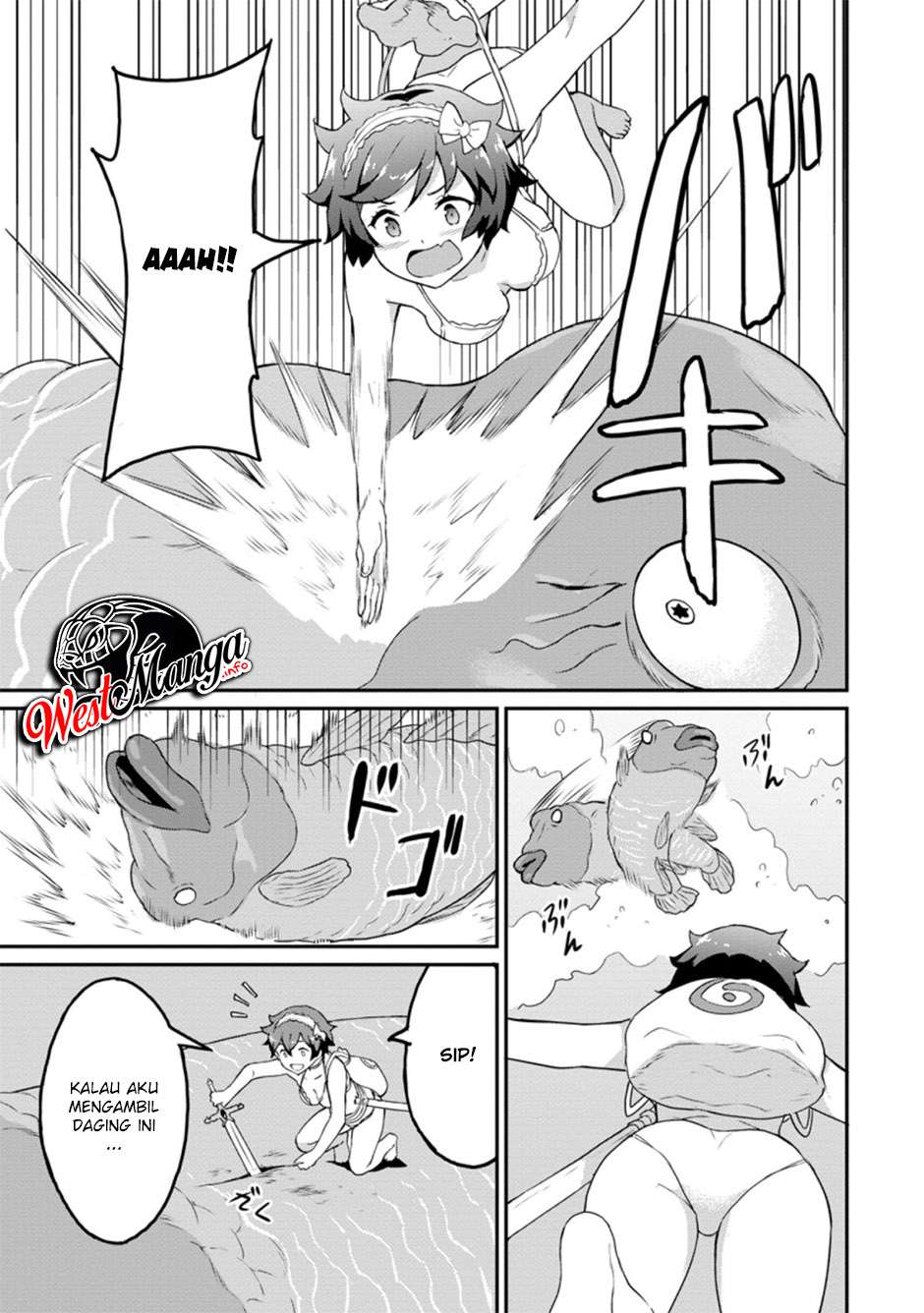 Taberu dake de Level Up! Damegami to Issho ni Isekai Musou Chapter 21.3 - halaman 7