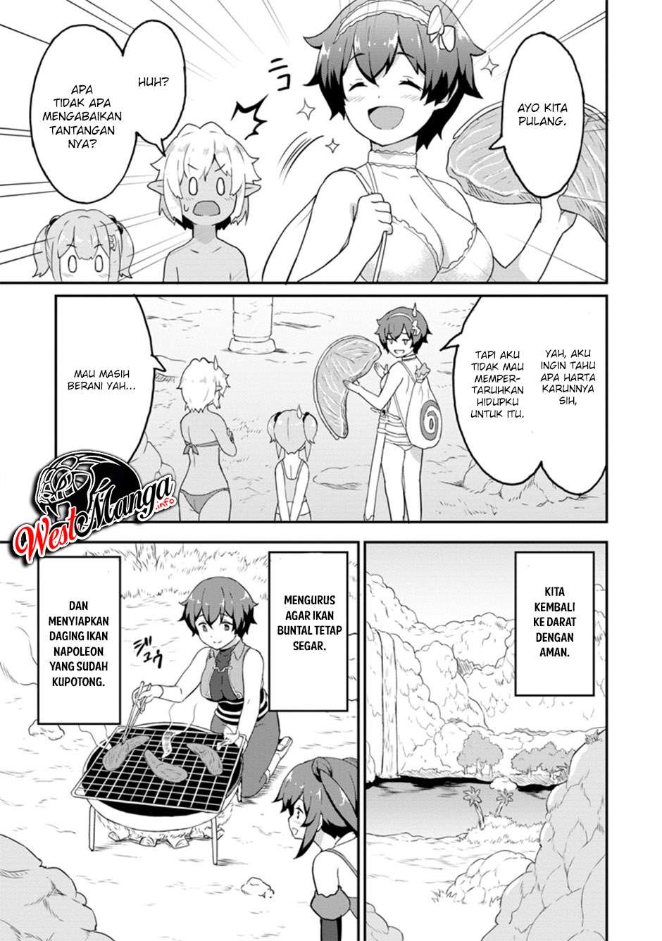Taberu dake de Level Up! Damegami to Issho ni Isekai Musou Chapter 21.3 - halaman 9