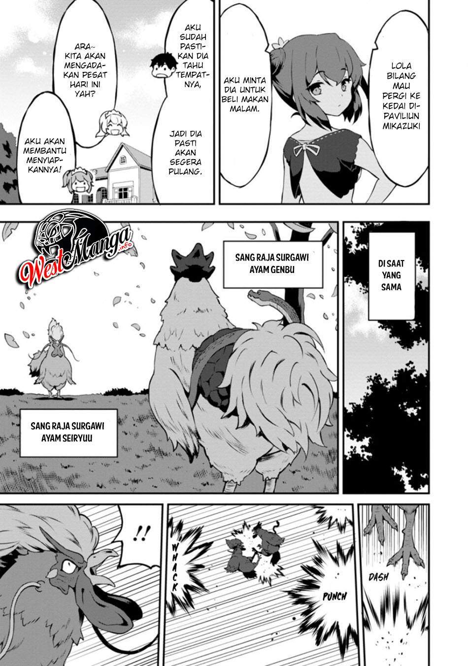Taberu dake de Level Up! Damegami to Issho ni Isekai Musou Chapter 23.1 - halaman 9