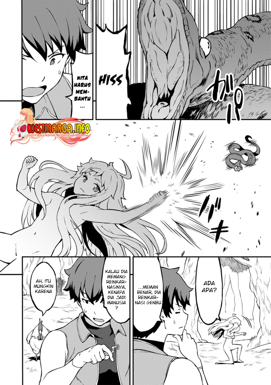 Taberu dake de Level Up! Damegami to Issho ni Isekai Musou Chapter 25.1 - halaman 7