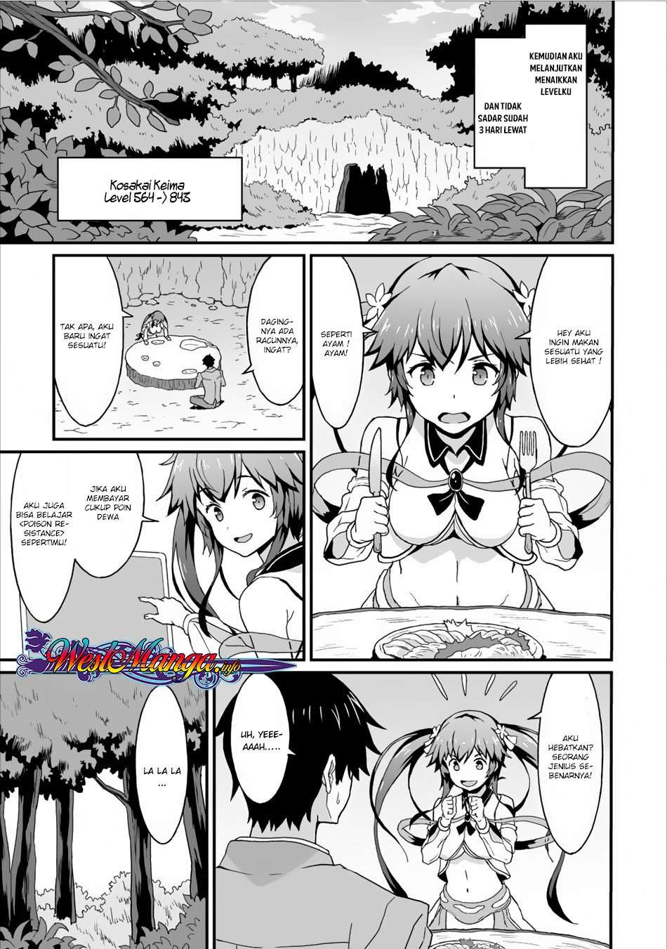 Taberu dake de Level Up! Damegami to Issho ni Isekai Musou Chapter 3 - halaman 8