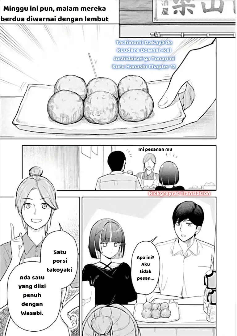 Tachi Nomi Izakaya De Kei Joshidaisei Ga Tonari Ni Kuru Hanashi Chapter 12 - halaman 2