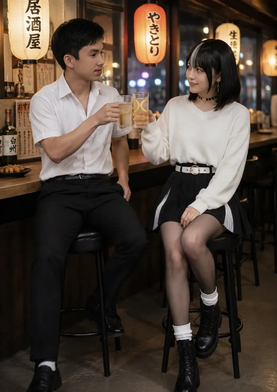 Tachi Nomi Izakaya De Kei Joshidaisei Ga Tonari Ni Kuru Hanashi Chapter 16 - halaman 19