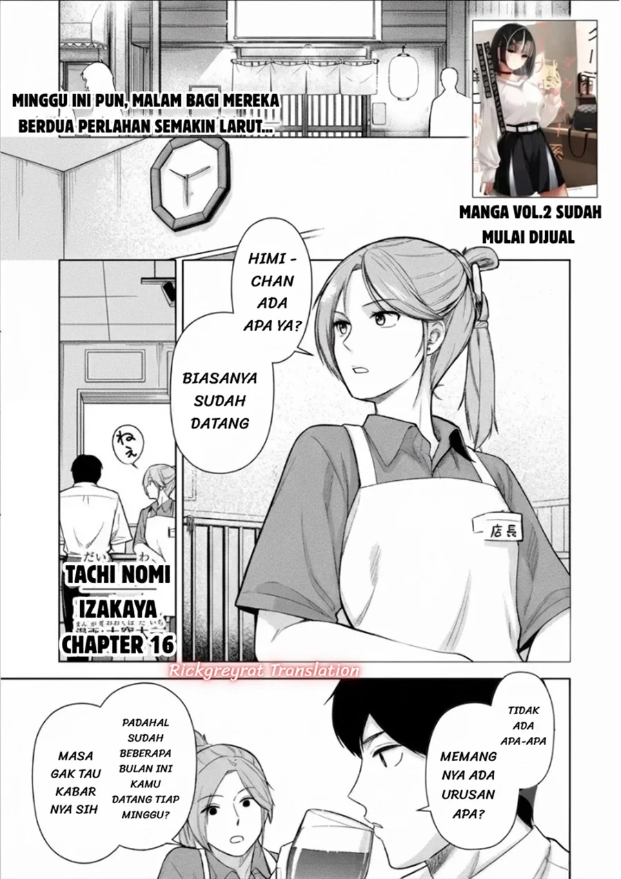 Tachi Nomi Izakaya De Kei Joshidaisei Ga Tonari Ni Kuru Hanashi Chapter 16 - halaman 2