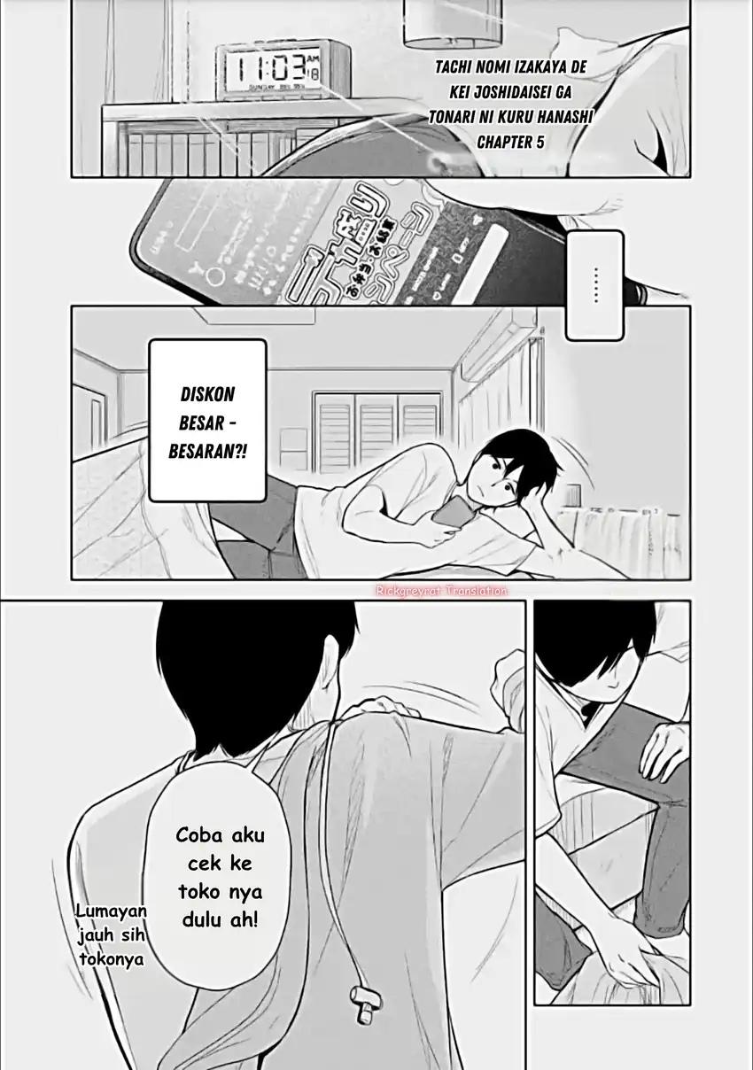 Tachi Nomi Izakaya De Kei Joshidaisei Ga Tonari Ni Kuru Hanashi Chapter 5 - halaman 2