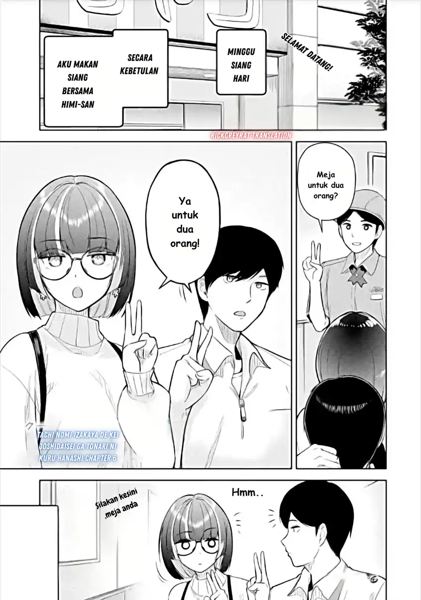 Tachi Nomi Izakaya De Kei Joshidaisei Ga Tonari Ni Kuru Hanashi Chapter 6 - halaman 2