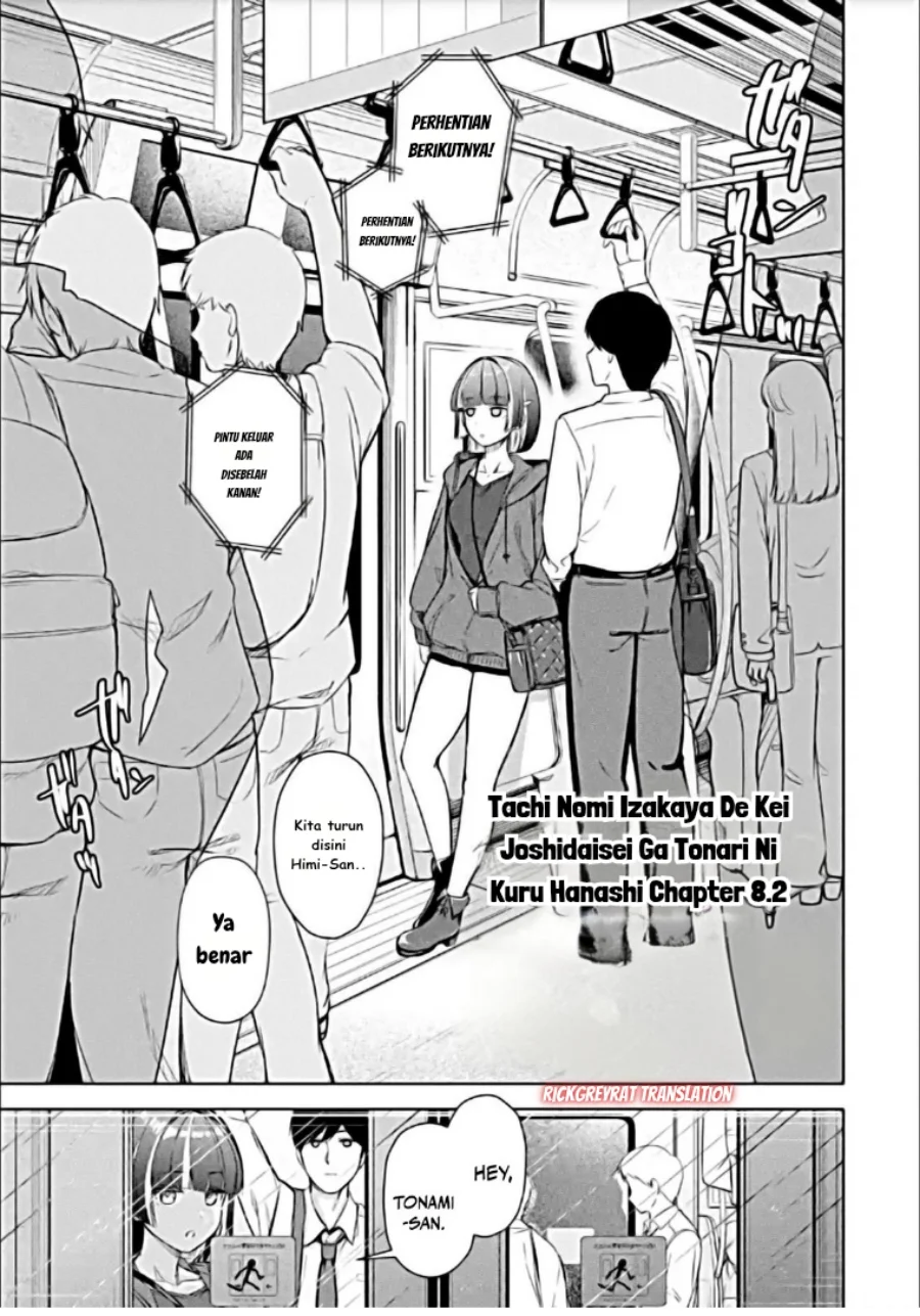 Tachi Nomi Izakaya De Kei Joshidaisei Ga Tonari Ni Kuru Hanashi Chapter 8.2 - halaman 2