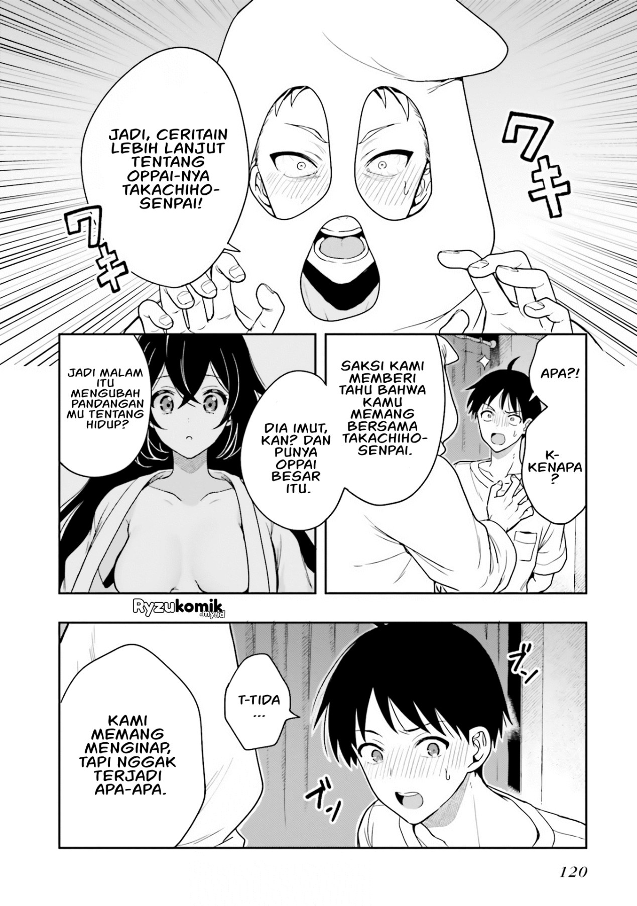 Takachiho Honoka-senpai ga Suki de Suki de Iroiro Gaman Dekinai. Chapter 10 - halaman 7