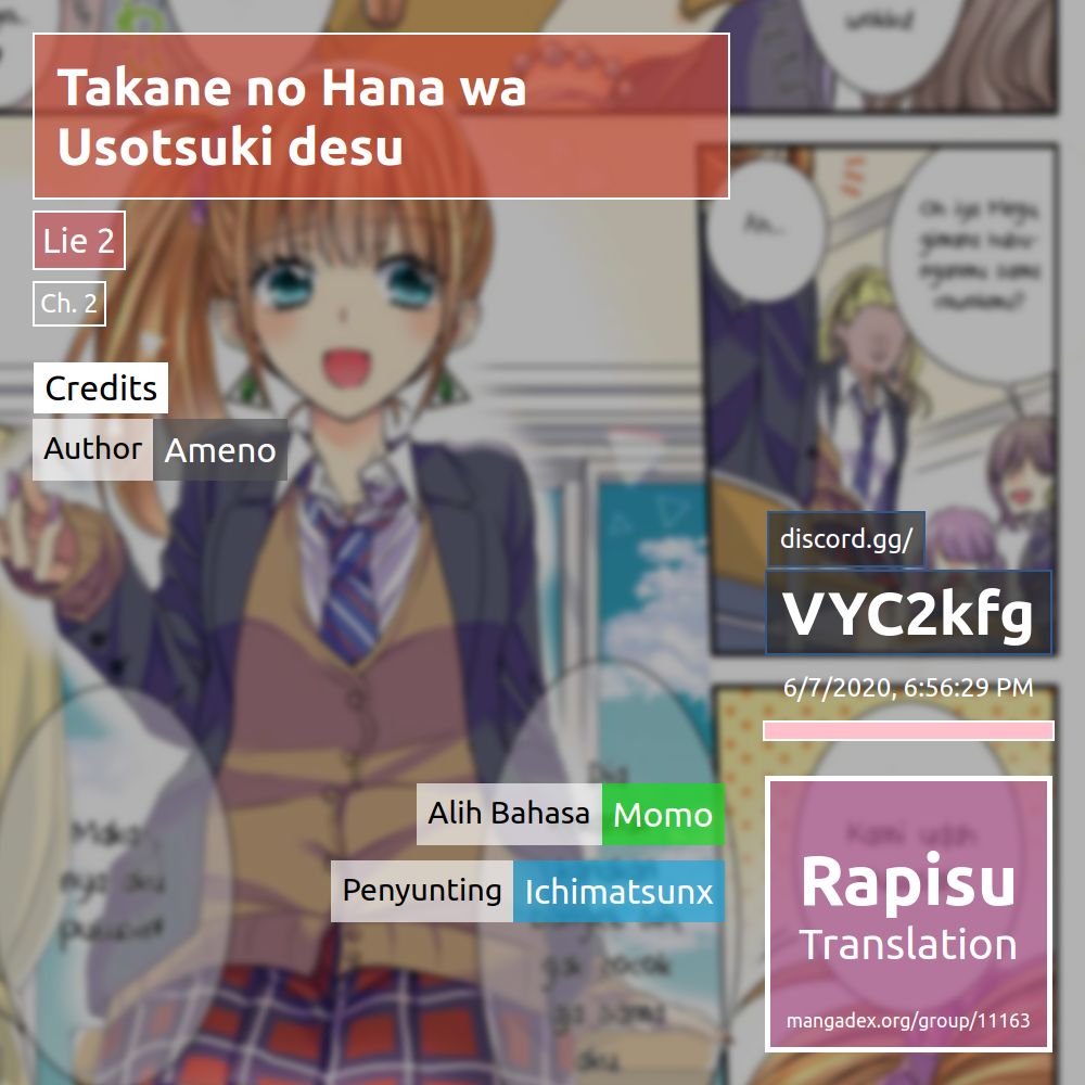 Takane no Hana wa Usotsuki desu. Chapter 2 - halaman 1