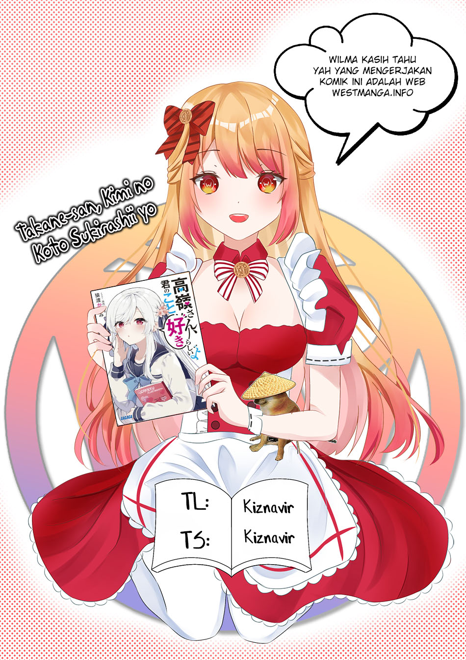 Takane-san, Kimi no Koto Sukirashii yo Chapter 1.1 - halaman 1