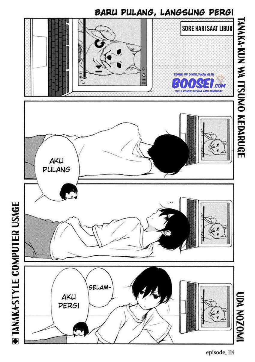 Tanaka-kun wa Itsumo Kedaruge Chapter 114 - halaman 3