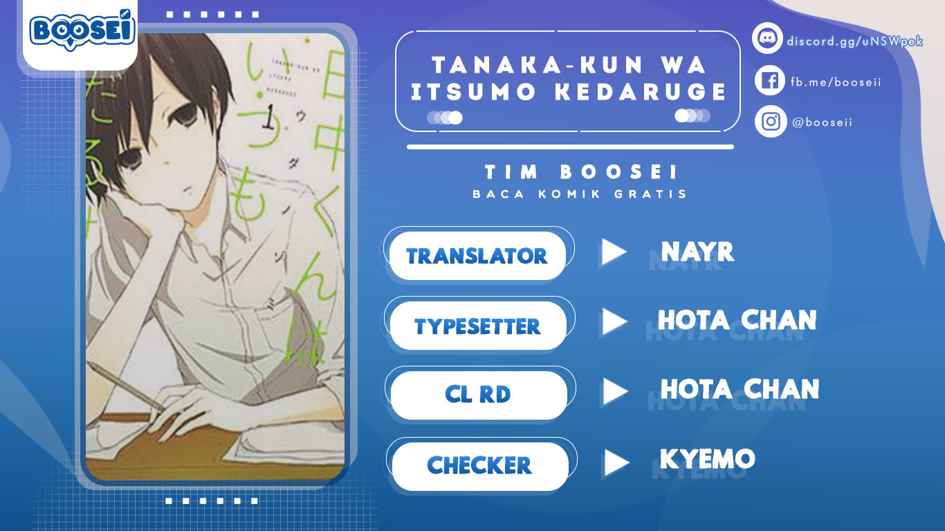 Tanaka-kun wa Itsumo Kedaruge Chapter 13 - halaman 1