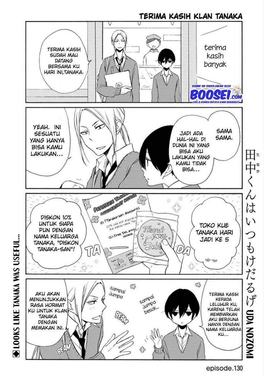 Tanaka-kun wa Itsumo Kedaruge Chapter 130 - halaman 3