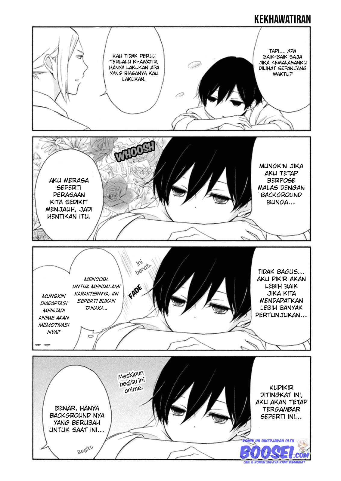 Tanaka-kun wa Itsumo Kedaruge Chapter 15.5 - halaman 6