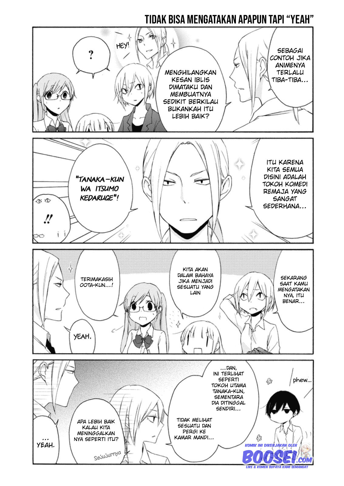 Tanaka-kun wa Itsumo Kedaruge Chapter 15.5 - halaman 8