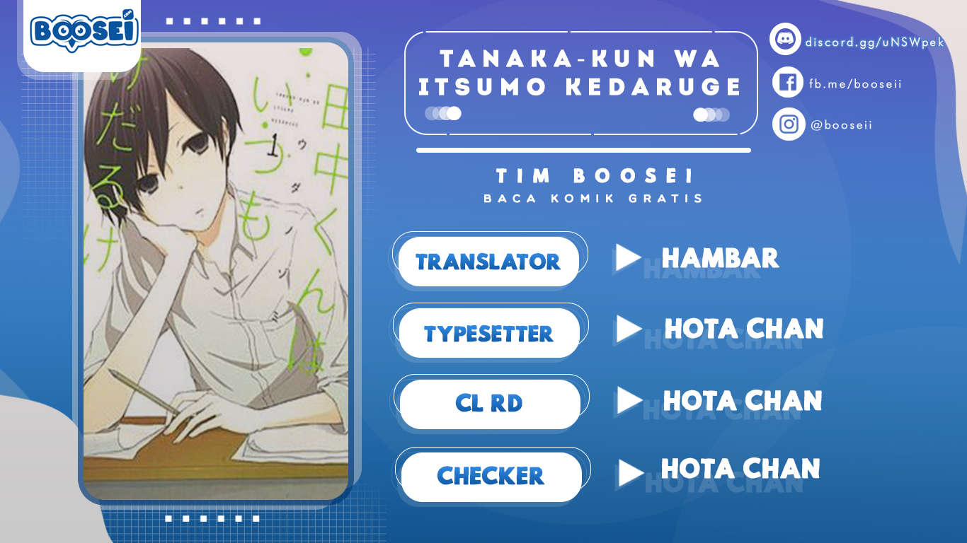 Tanaka-kun wa Itsumo Kedaruge Chapter 30 - halaman 1
