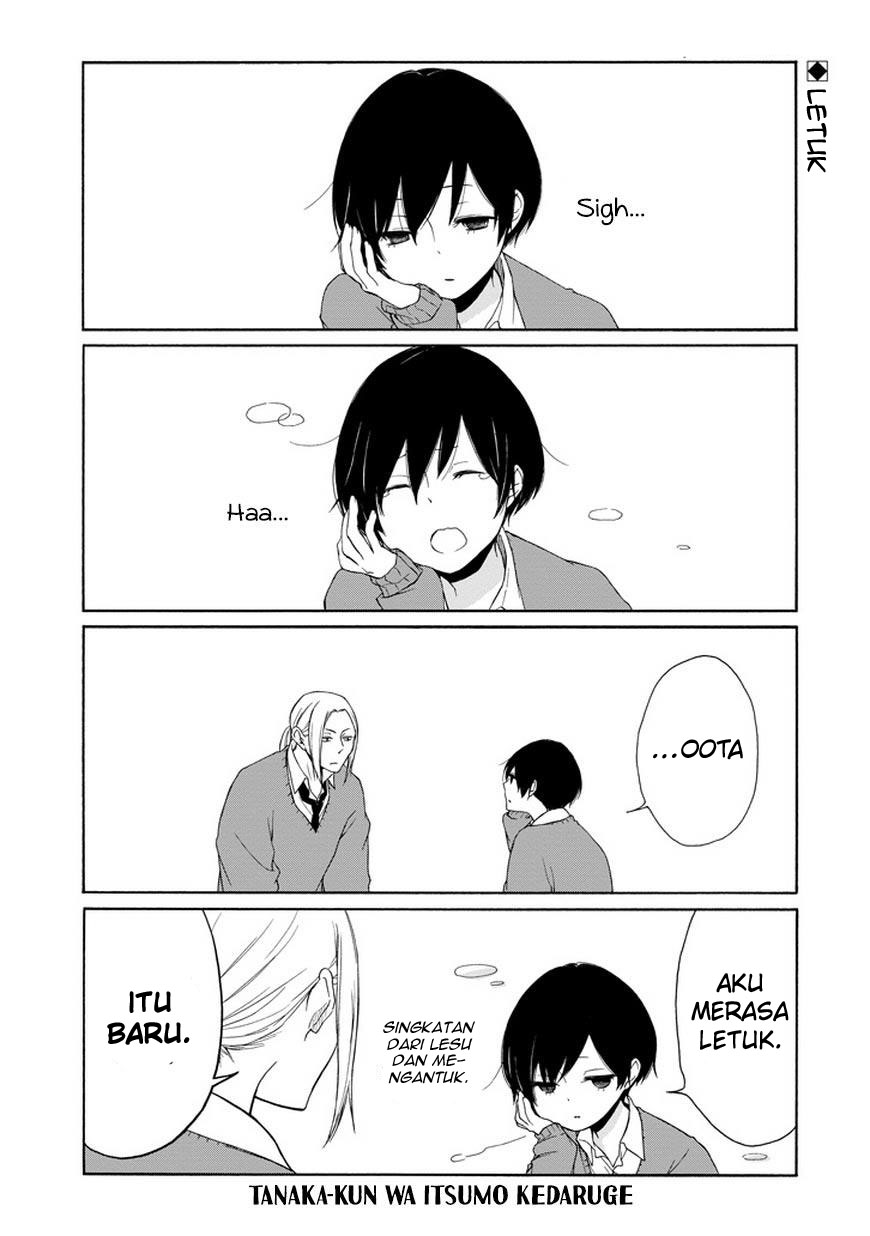 Tanaka-kun wa Itsumo Kedaruge Chapter 38 - halaman 3