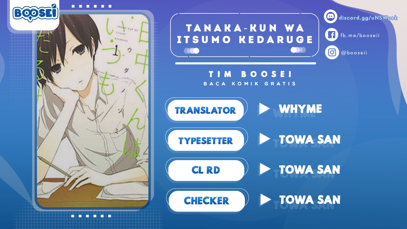 Tanaka-kun wa Itsumo Kedaruge Chapter 39 - halaman 1