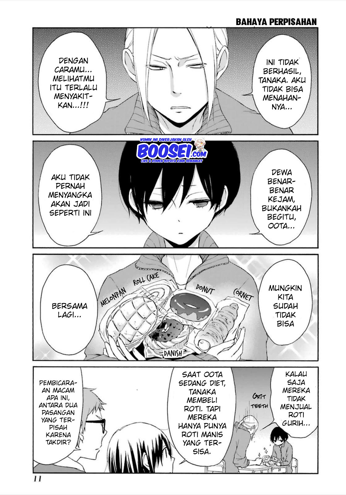 Tanaka-kun wa Itsumo Kedaruge Chapter 40 - halaman 11