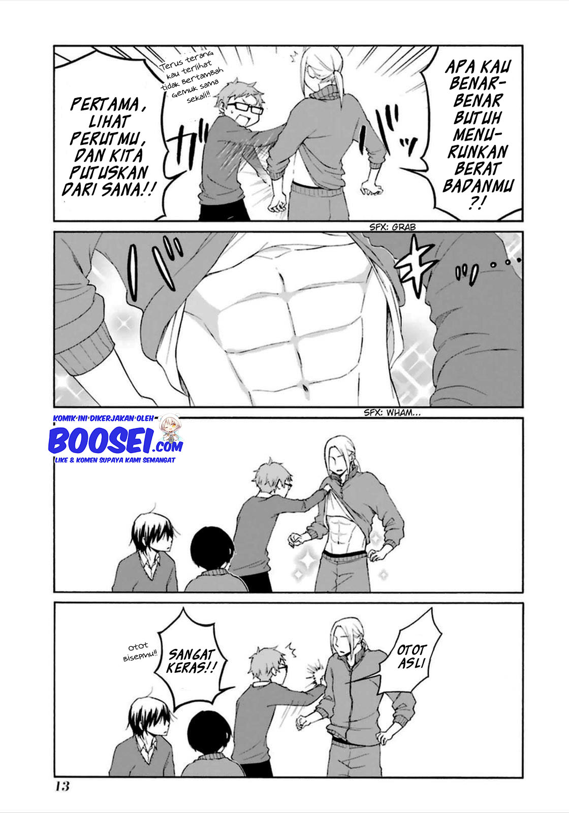 Tanaka-kun wa Itsumo Kedaruge Chapter 40 - halaman 13