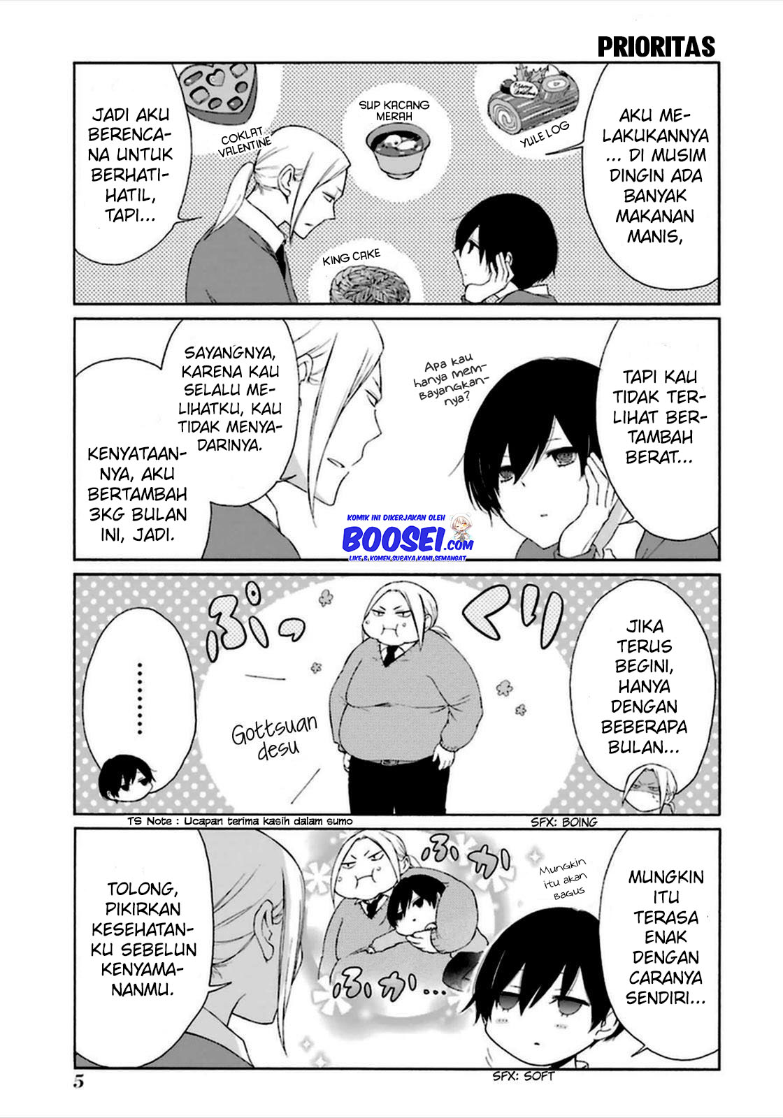 Tanaka-kun wa Itsumo Kedaruge Chapter 40 - halaman 5