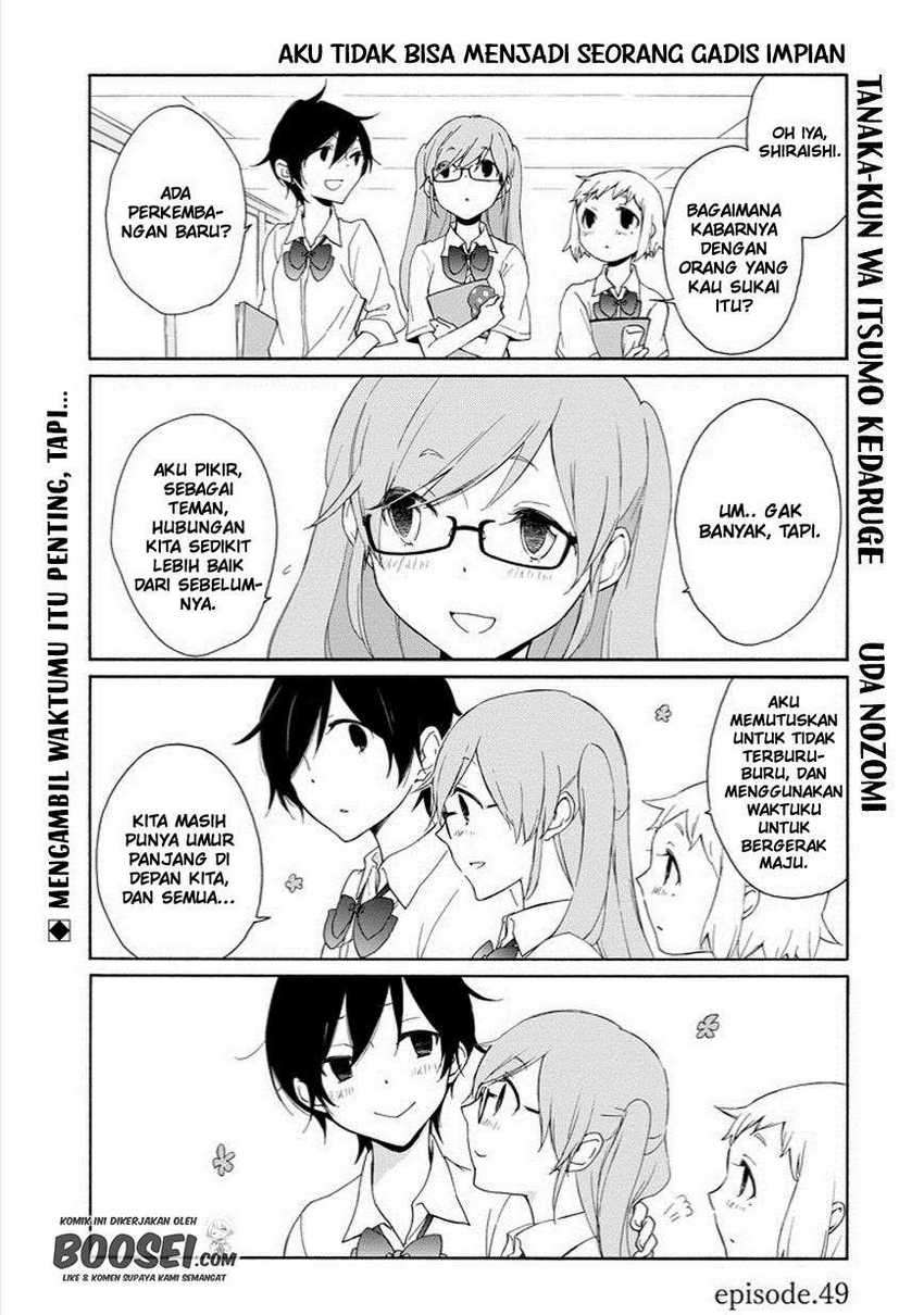 Tanaka-kun wa Itsumo Kedaruge Chapter 49 - halaman 3