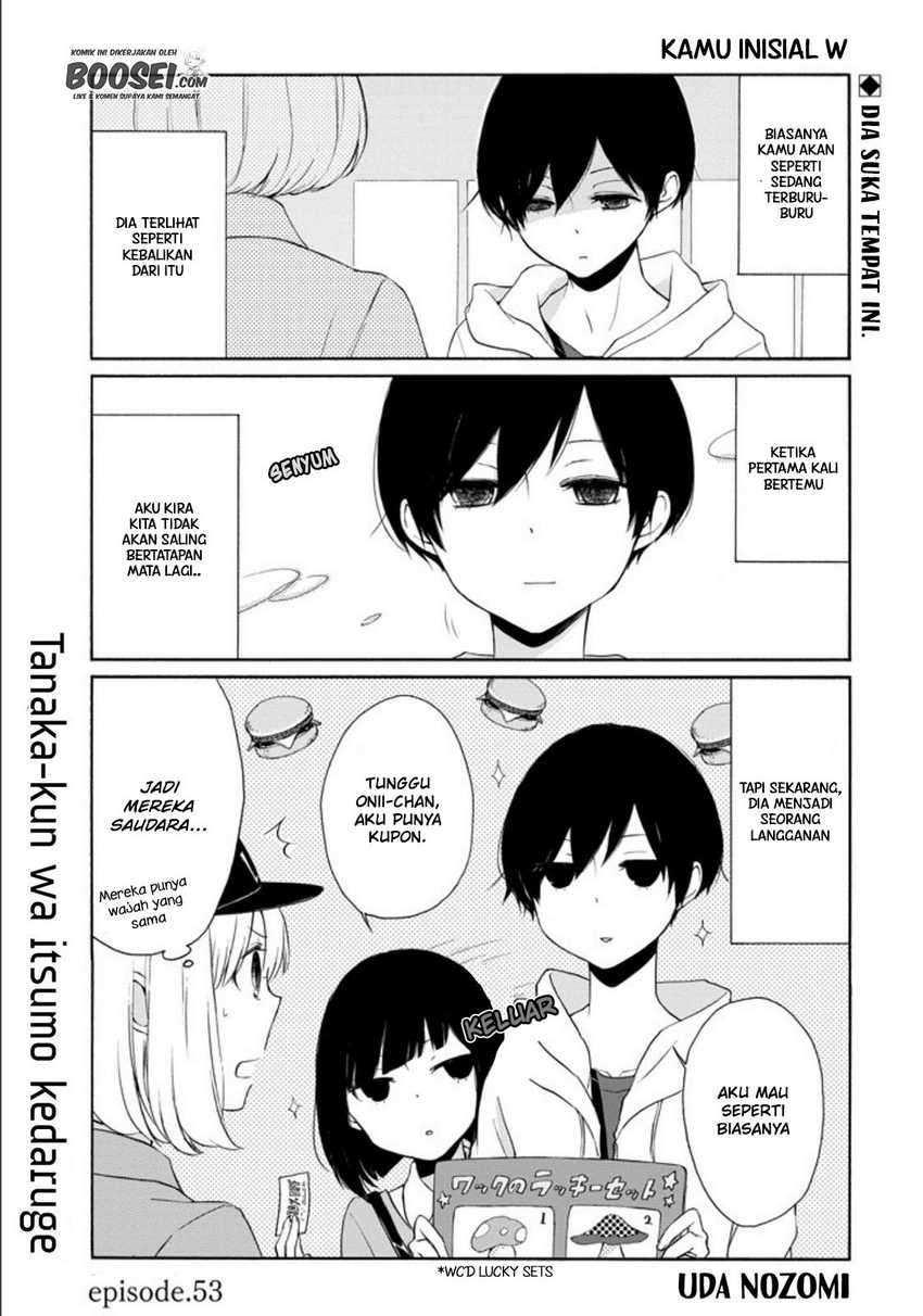 Tanaka-kun wa Itsumo Kedaruge Chapter 53 - halaman 3