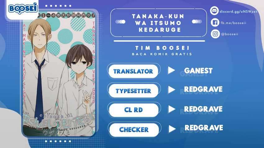 Tanaka-kun wa Itsumo Kedaruge Chapter 54 - halaman 1