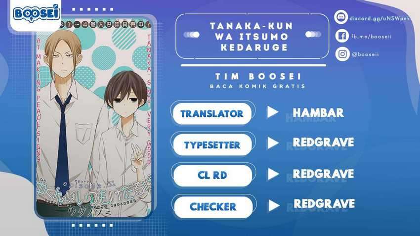 Tanaka-kun wa Itsumo Kedaruge Chapter 65 - halaman 1
