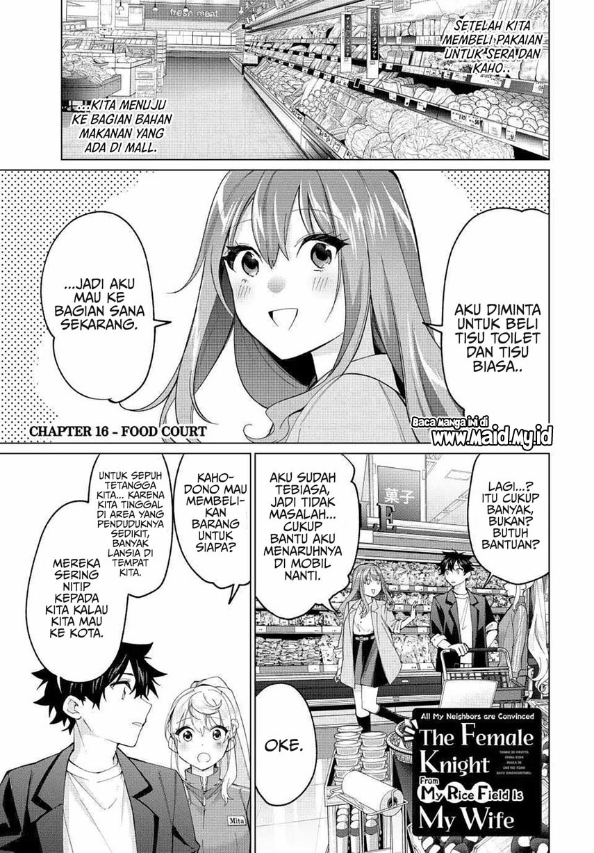 Tanbo de Hirotta Onna Kishi, Inaka de Ore no Yome dato Omowareteiru Chapter 16 - halaman 3
