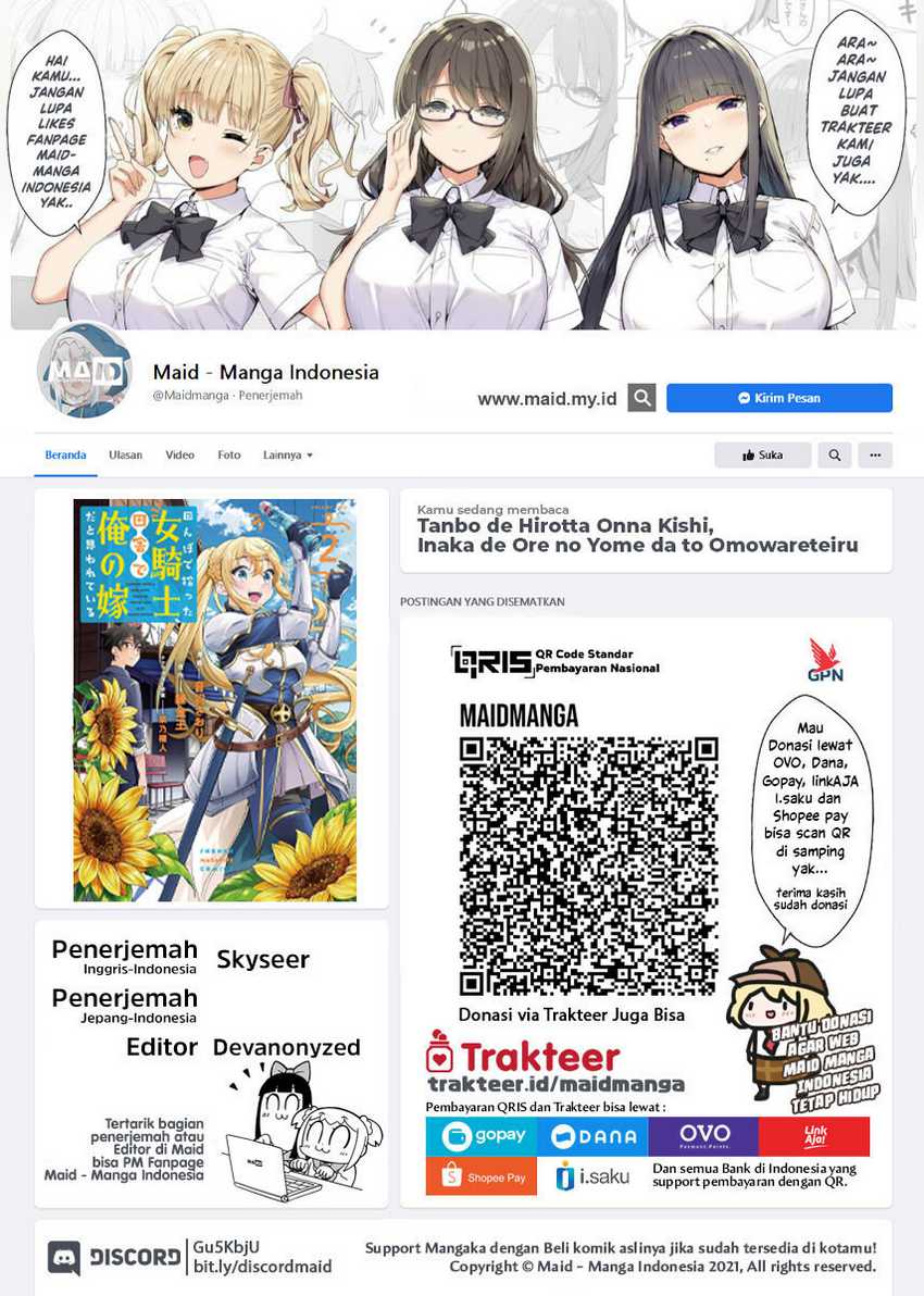 Tanbo de Hirotta Onna Kishi, Inaka de Ore no Yome dato Omowareteiru Chapter 18 - halaman 2