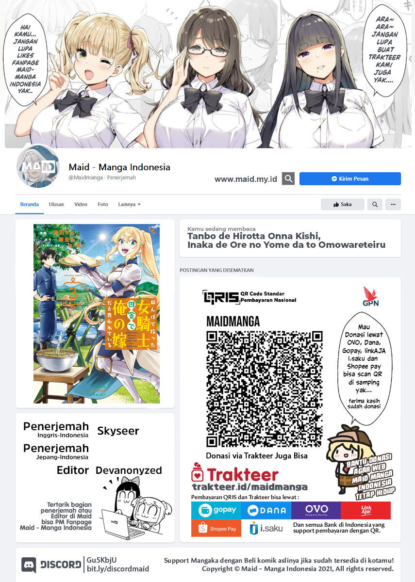 Tanbo de Hirotta Onna Kishi, Inaka de Ore no Yome dato Omowareteiru Chapter 22 - halaman 2