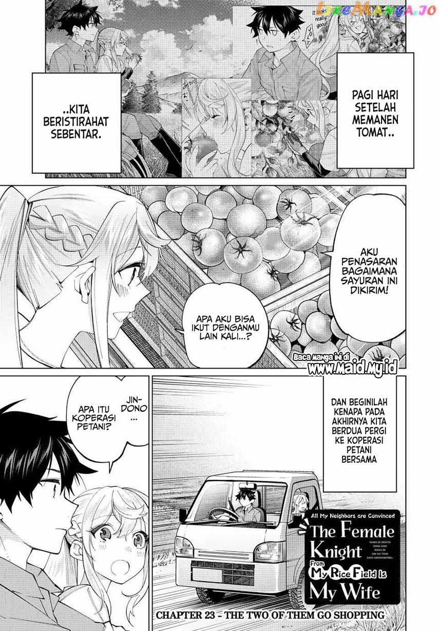 Tanbo de Hirotta Onna Kishi, Inaka de Ore no Yome dato Omowareteiru Chapter 23 - halaman 3