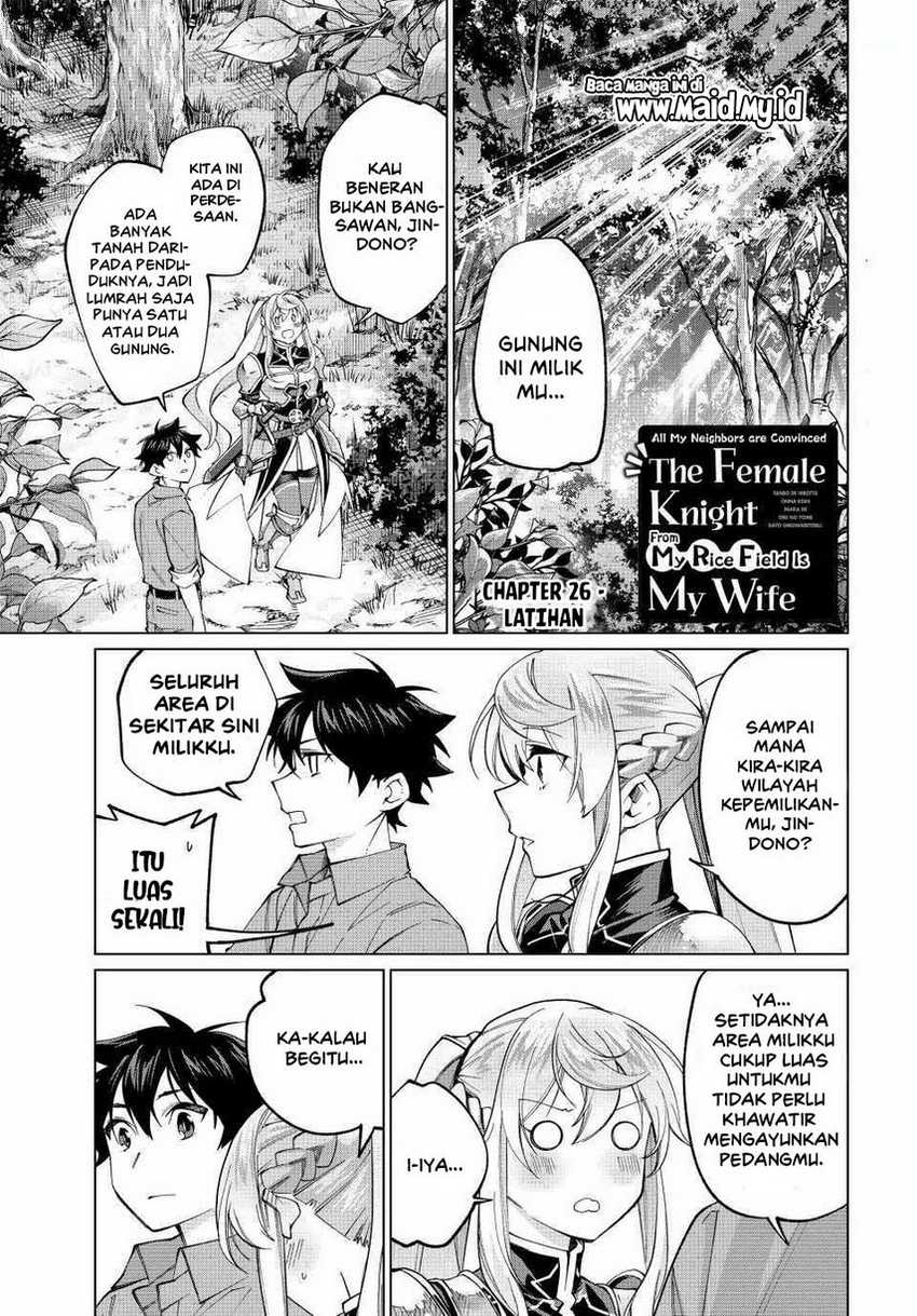 Tanbo de Hirotta Onna Kishi, Inaka de Ore no Yome dato Omowareteiru Chapter 26 - halaman 3