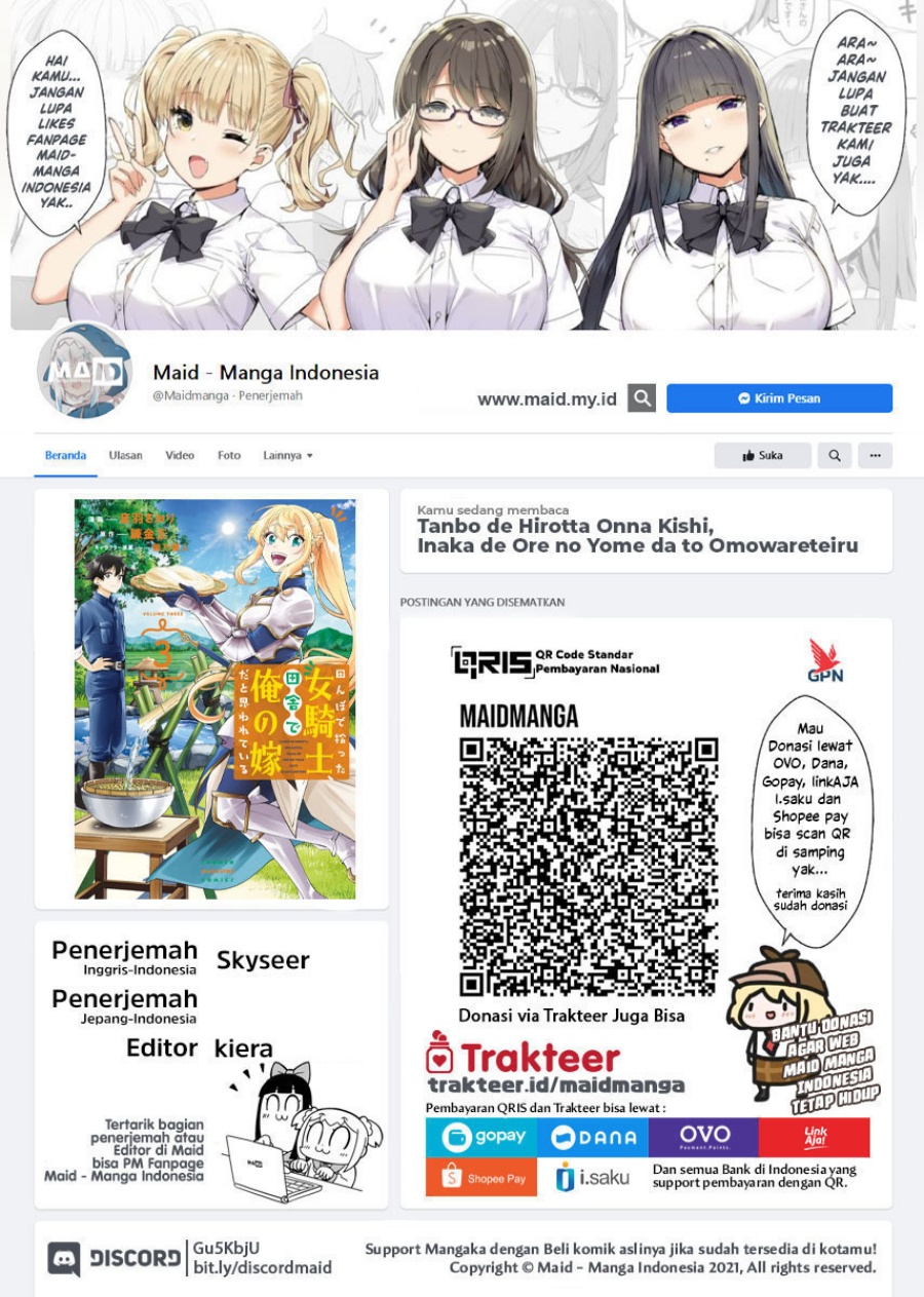 Tanbo de Hirotta Onna Kishi, Inaka de Ore no Yome dato Omowareteiru Chapter 31 - halaman 2
