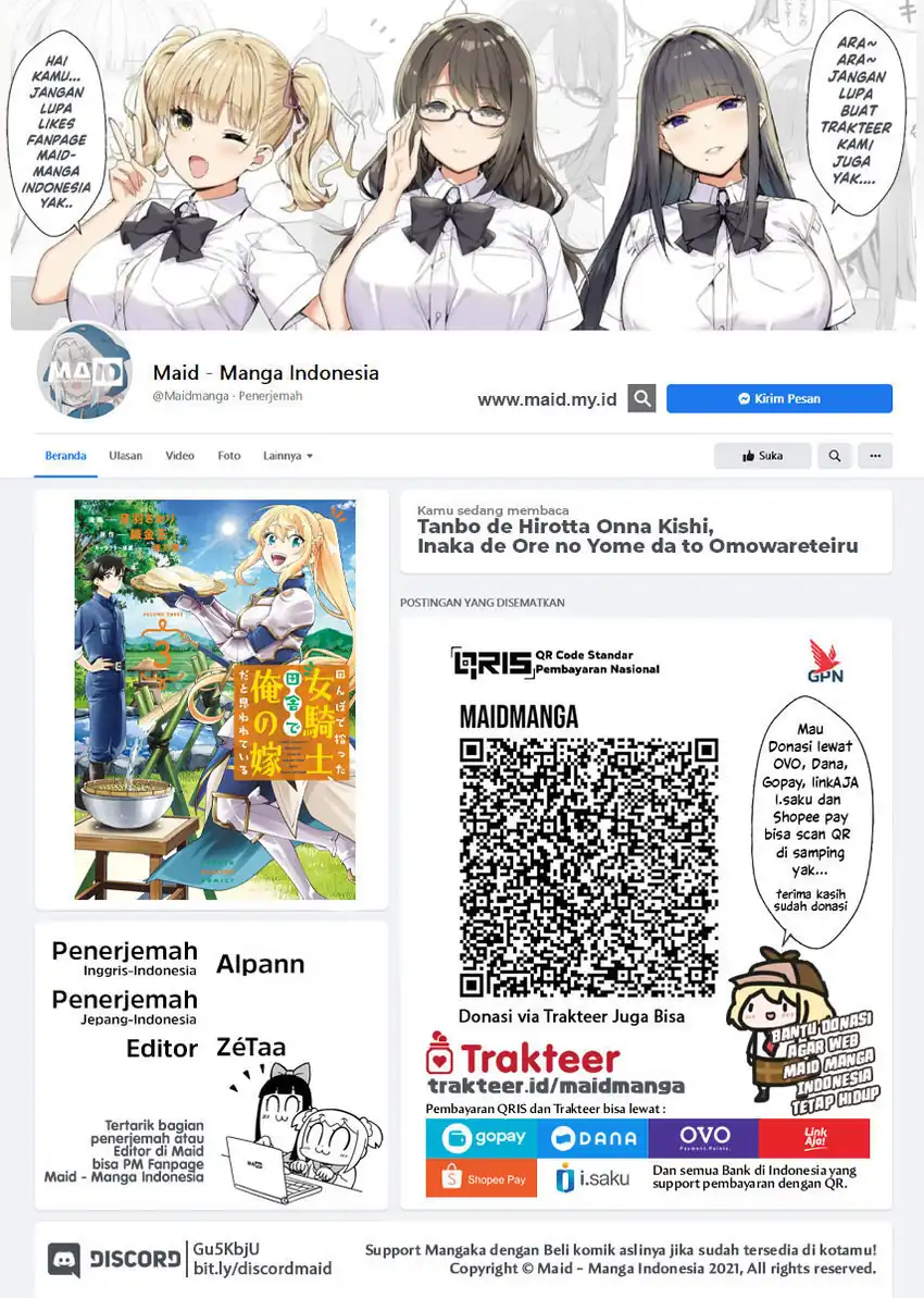 Tanbo de Hirotta Onna Kishi, Inaka de Ore no Yome dato Omowareteiru Chapter 42 - halaman 2