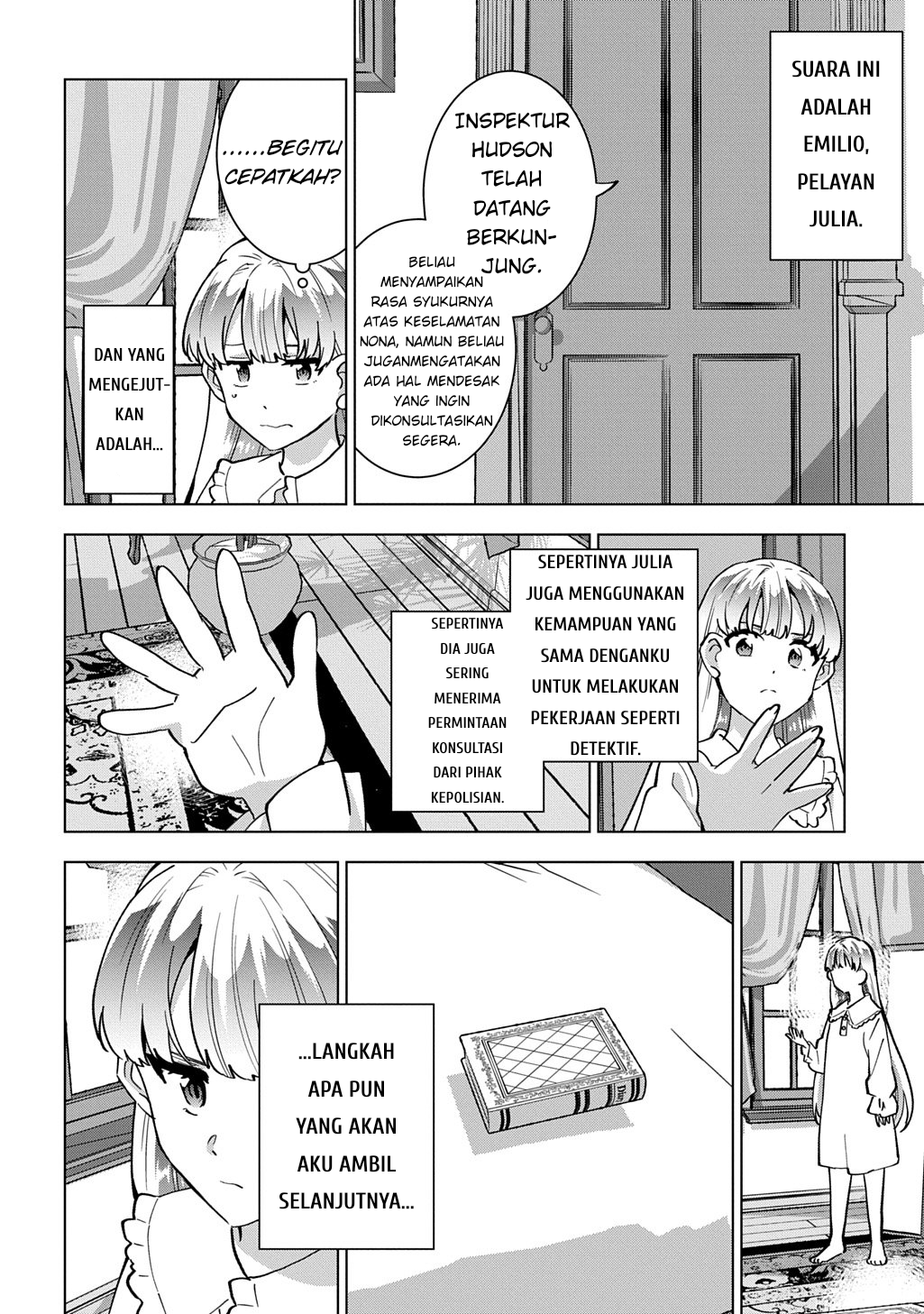 Tantei Reijou Julia Moriarty: Seibetsu mo Mibun mo Kawarimashita ga, Tenseisaki demo Tanteigyou Saikai shimasu Chapter 1 - halaman 49