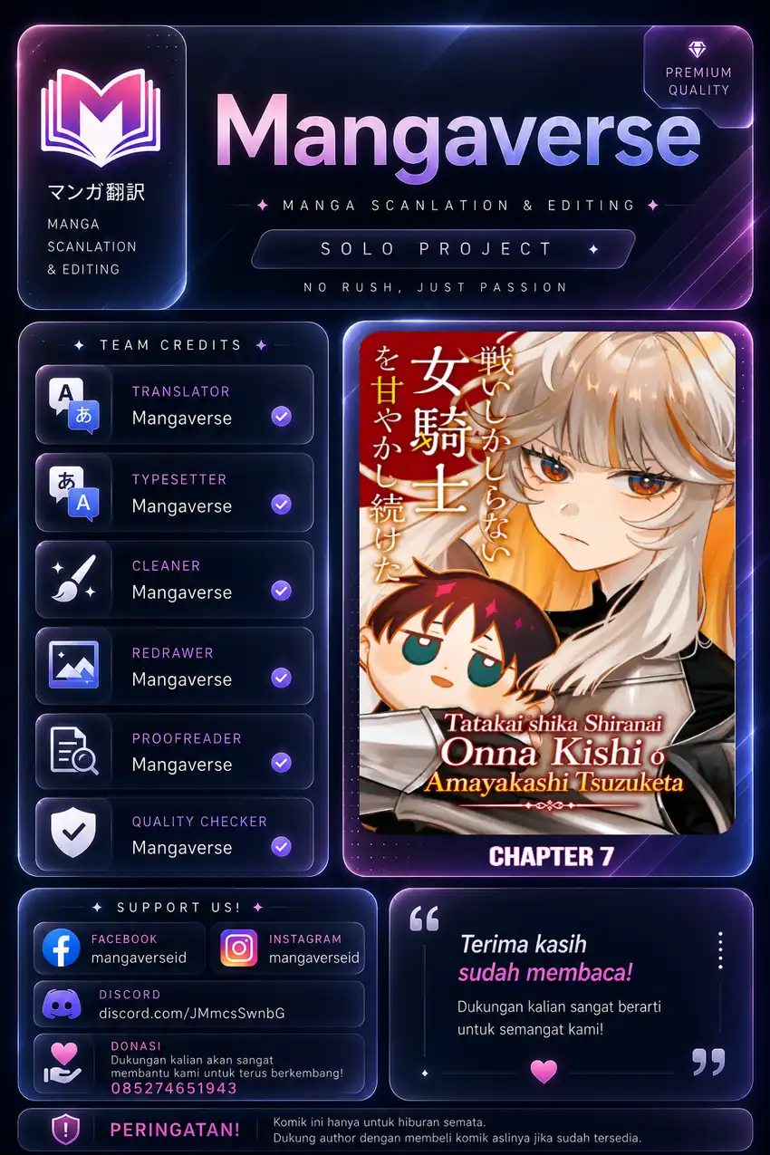 Tatakai shika Shiranai Onna Kishi o Amayakashi Tsuzuketa Chapter 7 - halaman 1