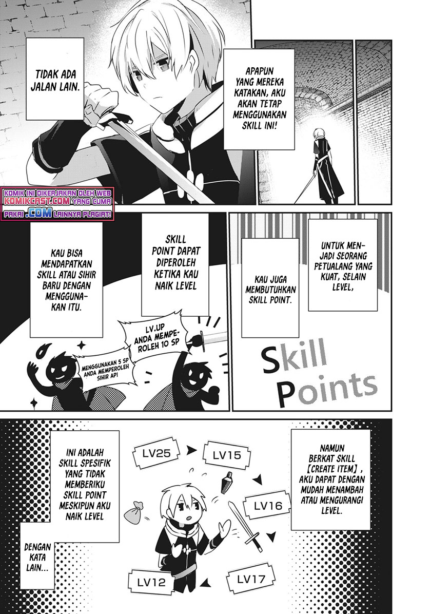 Teihen Boukensha dakedo Mahou wo Kiwametemiru Koto ni Shita: Munou Skill kara Kami Skill ni Shinka shita "Mahou Souzou" to "Item Sakusei" de Musou suru Chapter 1 - halaman 14