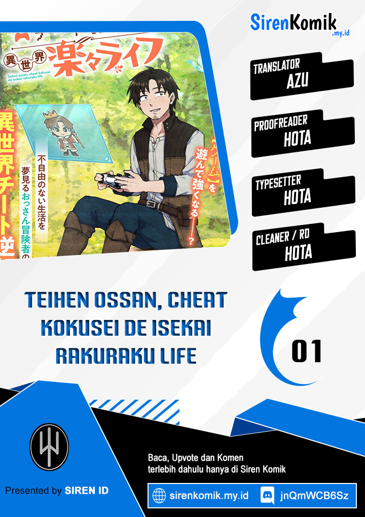 Teihen Ossan, Cheat Kakusei de Isekai Rakuraku Life Chapter 1 - halaman 1