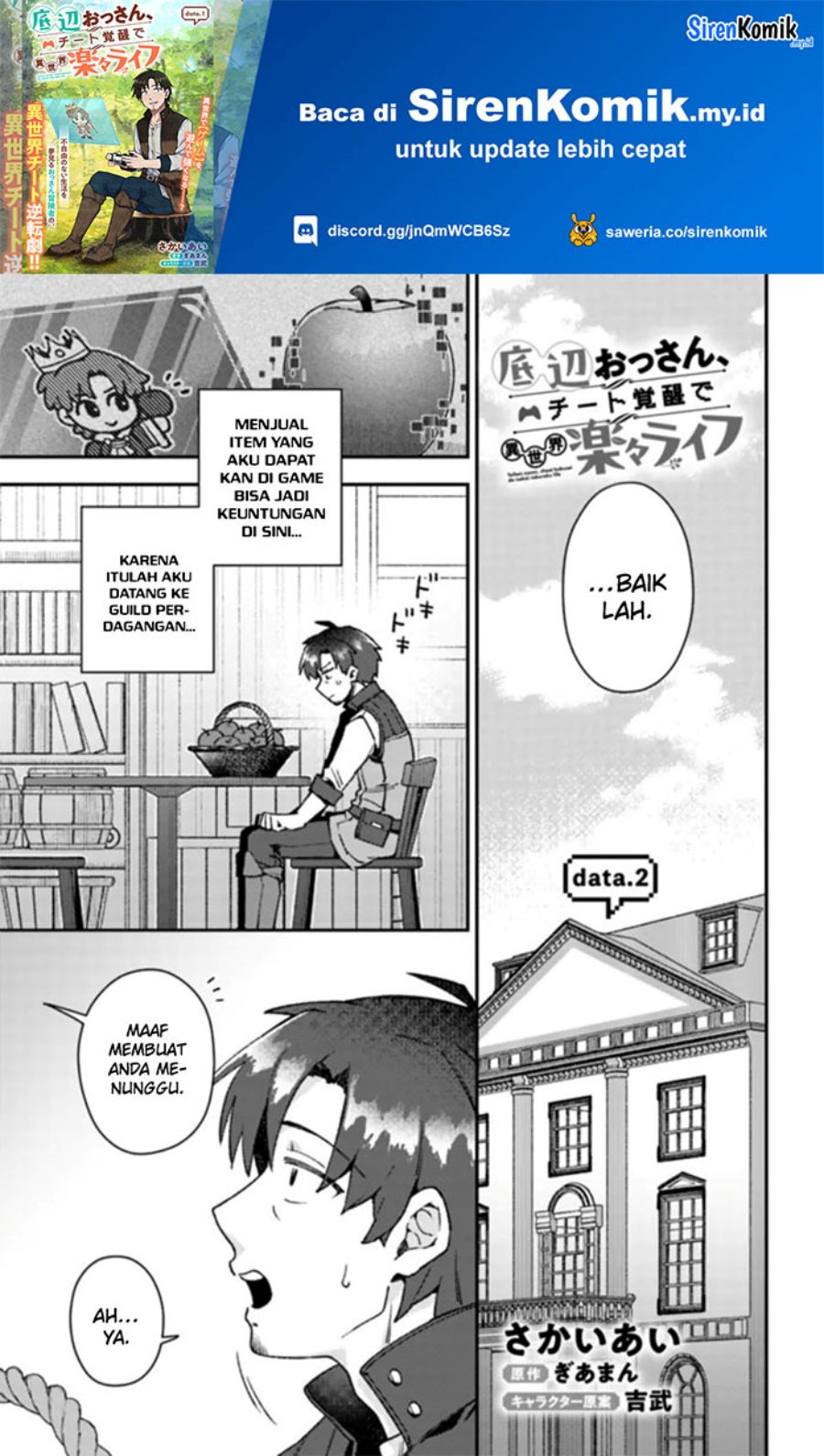 Teihen Ossan, Cheat Kokusei de Isekai Rakuraku Life Chapter 2 - halaman 2