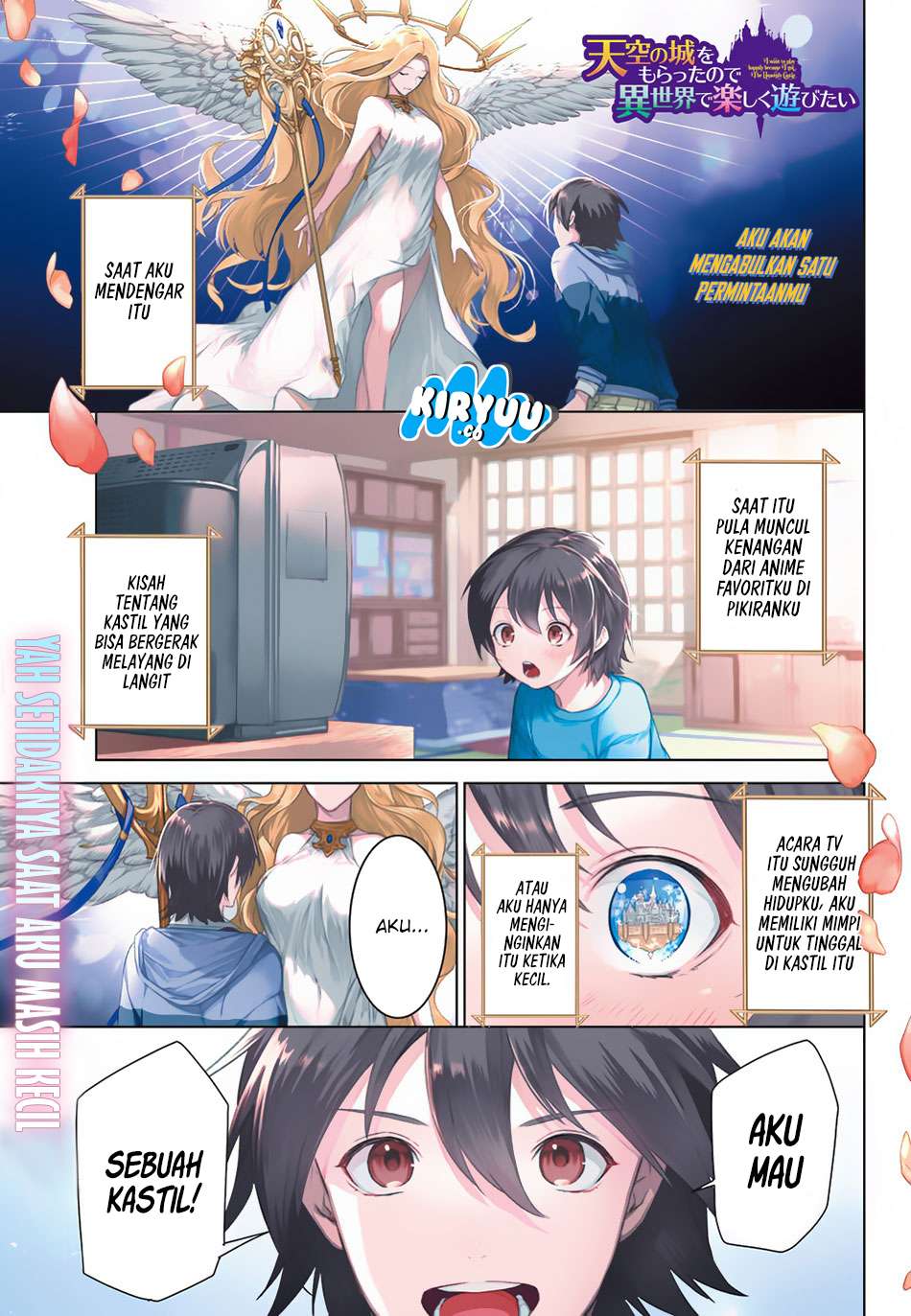 Tenkuu no Shiro o Moratta no de Isekai de Tanoshiku Asobitai Chapter 1 - halaman 3